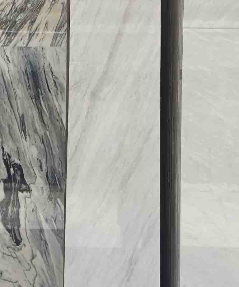 سنگ چینی ازنا سفید با رگه های طوسی